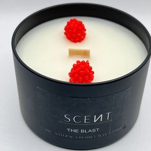 All-Natural Coconut Wax Scented Candle 8 Oz Black Tin